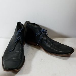Ted Baker London Black Leather Oxfords Shoes 12